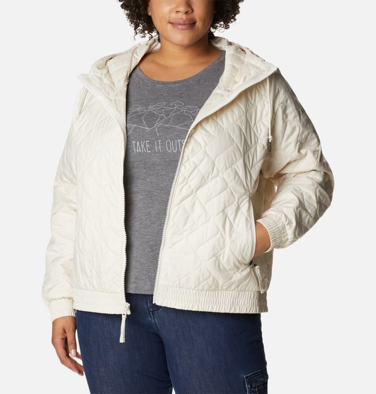 Jachete Izolate Columbia Sweet View Bomber Dama Albi | Plus Size FAQ7MZ91S